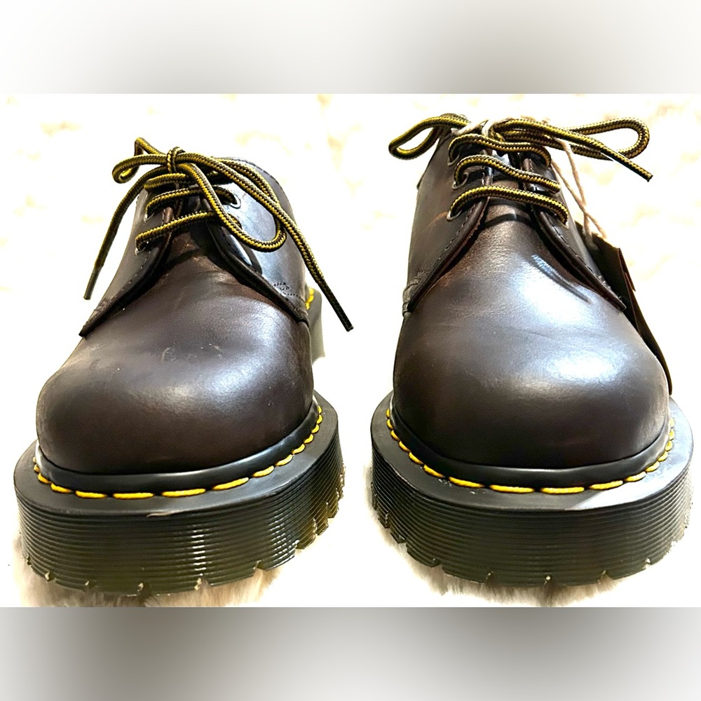 NEW Dr. Martens Unisex 1461 Bex dark brown leather Oxford wms. Sz..8 mens sz. 7 - Picture 5 of 11